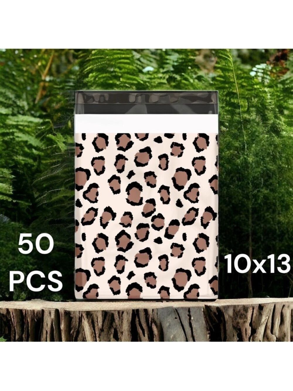 50 10X13 Poly Mailers Leopard Spots Print Shipping Envelopes Bags PRICE IS FIRM - Picture 2 of 4